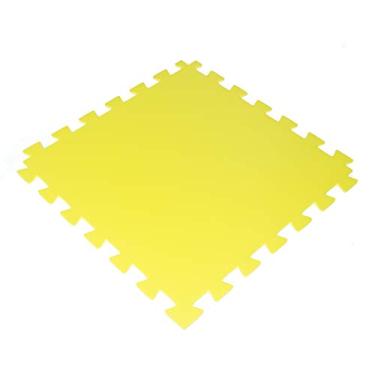 Imagem de Tatame Tapete EVA Loja da Maria 100x100x2cm 20mm Amarelo