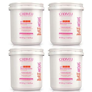 Imagem de Kit 4 Cadiveu Buriti Mechas Pó Descolorante 500g