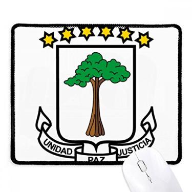 Imagem de Mousepad com emblema da Guiné Nacional Equatorial Tapete de borracha para jogos