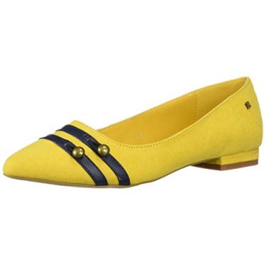 Imagem de Callisto Sapatilha feminina de balé para livraria, Camurça amarela, 35