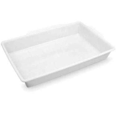 Imagem de Bandeja Plasvale 17L Grande Retangular Plástica de Açougue para Alimentos Multiuso