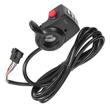 Imagem de XiangXin Pega de acelerador de polegar de 36 V, cabo de acelerador de polegar de bicicleta elétrica, para andar de scooter, polegar, acelerador, manopla, ciclistas, carro, lojas, conserto de bicicletas