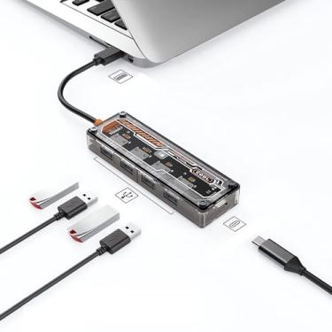 Imagem de Hub USB C, adaptador LUKYRA multiportas USB C Dongle para MacBook Pro, adaptador 10 em 1 USB C para HDMI com porta Ethernet VGA PD USB 3.0 SD/TF leitor de cartão e áudio de 3,5 mm (SW4U-A)