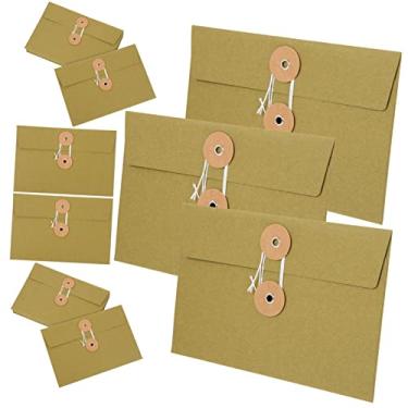 Imagem de NOLITOY 30 Peças Saco de correio envelopes para sacos de armazenamento criativos arquivo escritorio matérias escolares bolsos de papel multifuncionais bolsos de papel para a