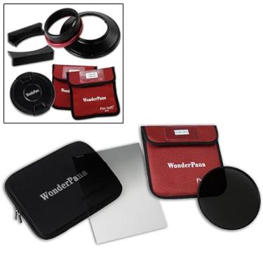 Imagem de Kit WonderPana FreeArc XL Essential ND32 0.6HE – Suporte de filtro central, tampa de lente, suportes WP80, 0,6 Hard Edge Grad ND e filtros ND32 de 186 mm para lente Canon EF 11-24mm f/4L USM (moldura