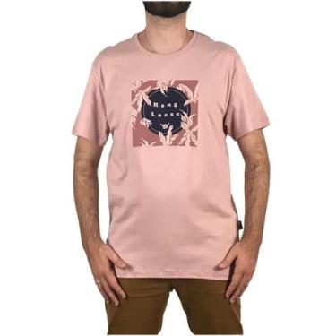 Imagem de Camiseta Hang Loose Silk Leaves Rosa - Masculina