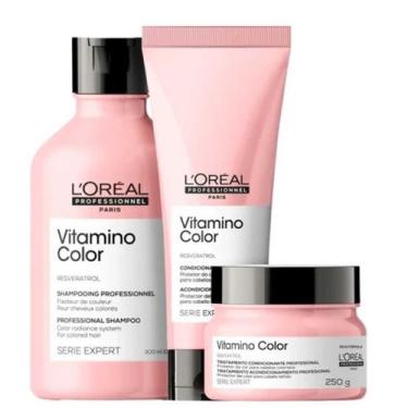 Imagem de Kit L'oréal Professionnel Vitamino Color Shampoo 300ml + Condicionador