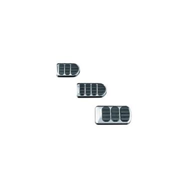 Imagem de Kuryakyn 8083 Componentes do pedal de motocicleta: Almofadas de borracha de substituição para pedal de freio ISO, preto