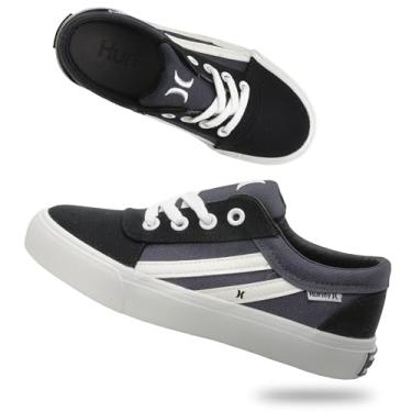 Imagem de Hurley T nis de skate com cadar o Boardy, Preto, cinza, branco, 1 Big Kid