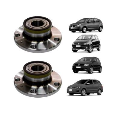 Imagem de Par Cubo Roda Traseiro Com Rolamento Esquerdo+Direito Fox 2003 A 2017 Nakata