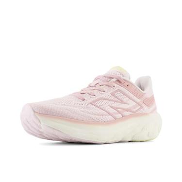 Imagem de New Balance Fresh Foam X 1080 V13 Tênis de corrida feminino, Granito rosa/esfera rosa/luz limão, 34