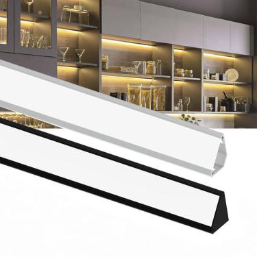 Imagem de Perfil Para Fita De Led Sobrepor Taschibra Spire L30 Branco Kit 2 Metros