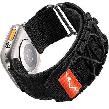 Imagem de Odbeai Pulseira compatível com Apple Watch Ultra 2, compatível com Apple Watch Series 10, 9, 8-1 SE, Rugged Tactica Military Correa Para Nylon Nomad Solace Wide de 44 mm, 45 mm, 42 mm, 46 mm e 49 mm