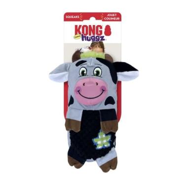 Imagem de KONG Empresa 38750352: Brinquedo para cachorro Huggz Farmz, vaca Lg