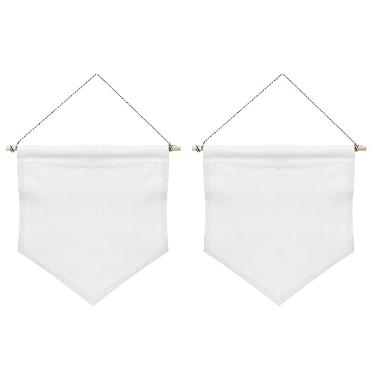 Imagem de PATIKIL Banner de exibição de pino esmaltado, pacote com 2 28 x 25,4 cm de tela com suporte em branco para pendurar na parede para troca de crachá coleção de bandeiras, organizador de livros, estojo