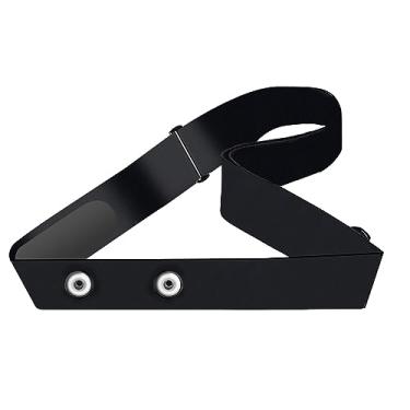 Imagem de Pulseira de reposição para monitor de frequência cardíaca para Polar H10 Polar H9 Polar H7, alça de tórax de substituição macia HRM ajustável compatível com sensor de frequência cardíaca (preto)