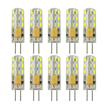Imagem de Lâmpadas Rayhoo 10 pçs G4 LED Lâmpada JC Bi-Pin Base 1,5 Watt AC DC 12V 10W-20W T3 Lâmpadas de substituição de lâmpada halógena (Branco 5800-6200K)