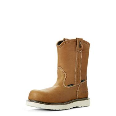 Imagem de Ariat Bota de construção masculina H2O com bico composto de vergalhão e anabela, Grizzly dourado, 6.5 Wide