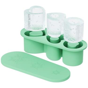 Imagem de AWINNER Compatível com Stanley Cup Ice Cube Tray Acessórios de silicone - Compatível perfeitamente com copo de 1,134 g para freezer, café, bebida, suco, uísque, coquetel e muito mais! (ciano)