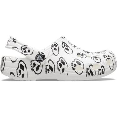 Imagem de Sandália crocs classic skull print clog t white/black-Masculino