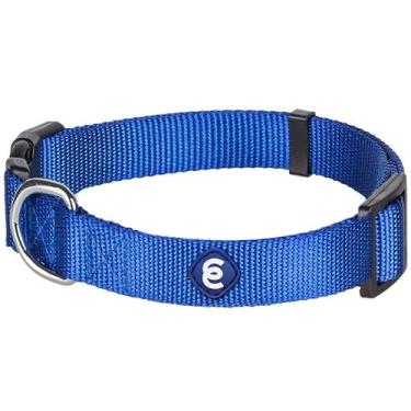 Imagem de Blueberry Pet Coleira para cães pequenos Essentials em azul real | Alça de nylon durável ajustável e ecológica | Coleira clássica para cães pequenos, meninos e meninas