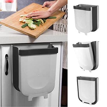 Imagem de Lixeira Dobrável retrátil de Pendurar Pia Armário 10L COR:PRETO