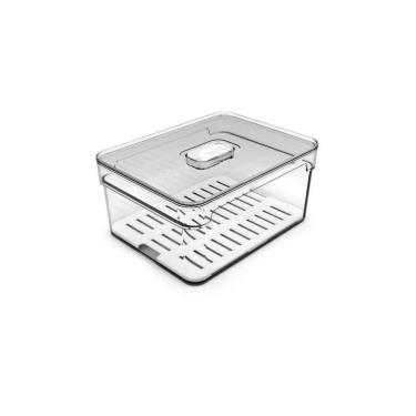 Imagem de Organizador De Geladeira Com Tampa Clear Fresh Ou 5L