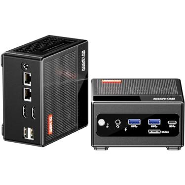Imagem de AOOSTAR GEM10 Três NVME Mini PC AMD Ryzen 7 6800H Mini Gamingwith PC 32GB LPDDR5 6400MHz RAM 512GB PCIe4.0 SSD AMD Radeon 680M Mini computador, porta OCULINK, portas LAN duplas de 2,5 G