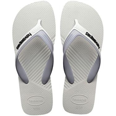 Imagem de SANDALIAS HAVAIANAS DUAL n° 39/40 BRANCO/CINZA GELO