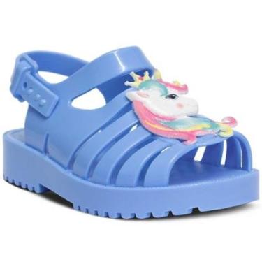 Imagem de Sandália Rasteira Unicórnio Nº 19 Ao 26 Infantil Menina 12.69-Feminino