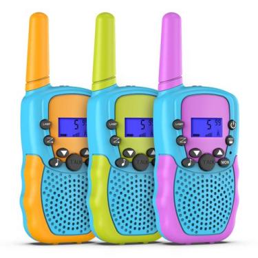 Imagem de Walkie Talkies 3km 22 Canais 2-Way Radio 3-Pack - Brinquedos Comunicaç