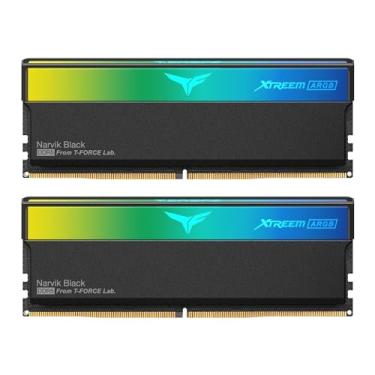 Imagem de TEAMGROUP T-Force XTREEM ARGB DDR5 Ram 48 GB (2 x 24 GB) 8000 MHz PC5-64000 CL38 M-DIE Módulo de memória RAM para chipset série 600 700 XMP 3.0 pronto preto FF9D548G8000HC38EDC01