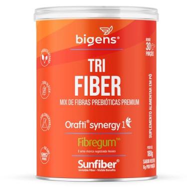 Imagem de Tri Fiber, Mix de Fibras Prebióticas Premium, Inulina, Goma Acácia, Goma Guar, Vegano, Unidade 180g, Bigens (Unidade)