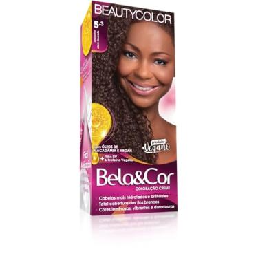 Imagem de Coloração Bela&Cor - 5.3 Castanho Claro Dourado