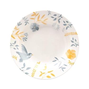 Imagem de Conjunto 6 Pratos Fundos de 21,5cm em Cerâmica Donna Bem-Te-Vi Biona Oxford