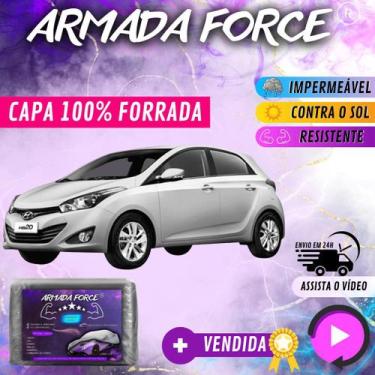 Imagem de Capa Cobrir Carro HB20 HATCH 100% Forrada Armada Force 100% Impermeáve