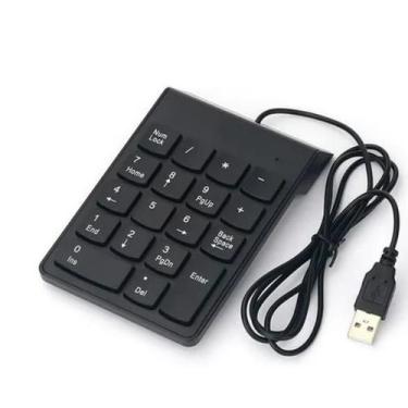 Imagem de Com Fio Usb Teclado Numérico Slim Mini Número Pad Digital - A4tech