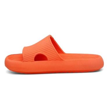 Imagem de Slide Chinelo Adulto Feminino Masculino Infantil confortável Macio (LARANJA, BR, Adulto, Numérico, 34)