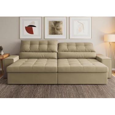 Imagem de Sofá Medelín 2,75m (L) com Carregador USB Retrátil e Reclinável - Cial