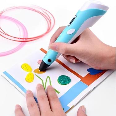 Imagem de Caneta 3D Impressora Desenho Infantil Educativo - Caneta 3D, Presente 