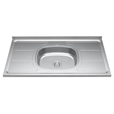 Imagem de Pia de Cozinha Com Cuba e Válvula Bali 100cm Aço Inox - Ghel Plus, 11 