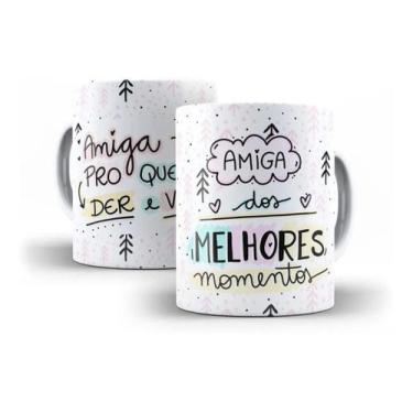 Imagem de Caneca Porcelana Amiga dos Melhores Momentos - Villa Caneca