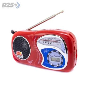 Imagem de Rádio relógio de bolso AM/FM/TV - Lucky