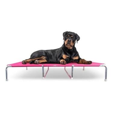 Imagem de Cama Cachorro Grande Leve Pratica Resistente Tamanho XL Rosa - Mec G