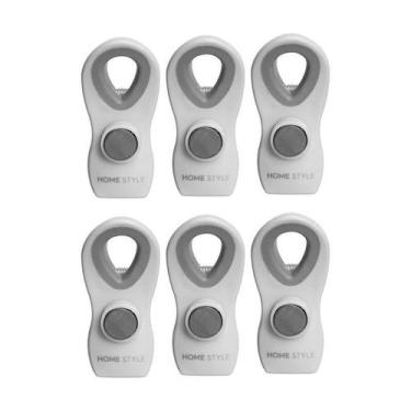 Imagem de Jg clips para embalagem com ima cocinero 6pcs neu home style:cinza, CI