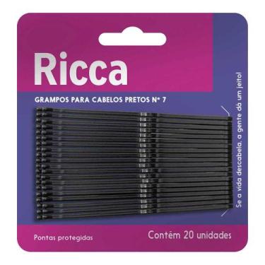 Imagem de Ricca Grampo Para Cabelo Preto Nº 7, 1Un