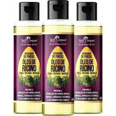 Imagem de Kit 3 Tratamento Capilar Reparador de Pontas Óleo de Rícino 60ml - Bel