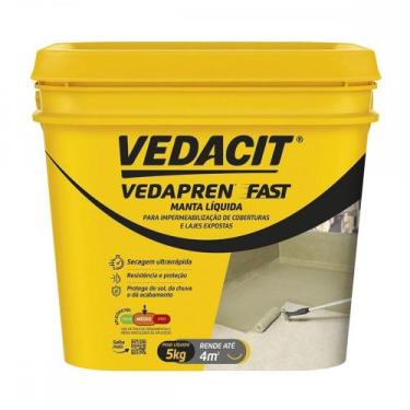 Imagem de Otto Vedacit Vedapren Fast 5Kg ''Manta Liquida Rapida'' Concreto
