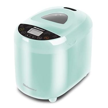 Imagem de Elite Gourmet EBM8103M Máquina de fazer pão programável, 3 tamanhos de pão, 19 funções de menu sem glúten branco centeio de trigo francês e mais, 2 kg, menta