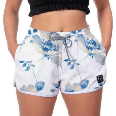Imagem de Short Feminino Moda Praia Casual Confortável Soltinho Seca Rápido Dive